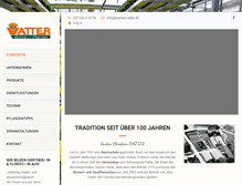 Tablet Screenshot of blumen-vatter.de